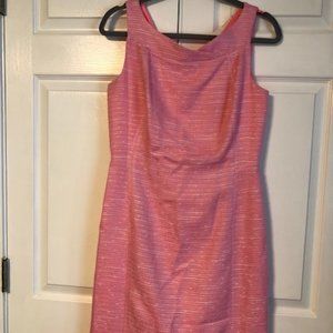 Lilly Pulitzer Sparkle Pink Tweed Patt Dress, Sz 6